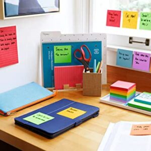 Post-it Super Sticky Notes, 3x3 in, 6 Pads, 2x the Sticking Power, Playful Primaries Collection, Primary Colors (Red, Yellow, Green, Blue, Purple), Recyclable(654-6SSAN)