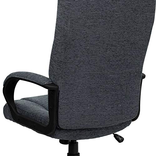 Flash Furniture Rochelle High Back Gray Fabric Executive Swivel Office Chair with Arms