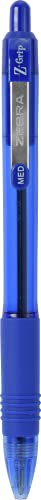 Zebra Pen Z-Grip Retractable Ballpoint Pen, Medium Point, 1.0mm, Assorted Business Colors - 24 Pieces (Packaging may vary)