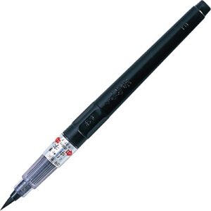 kuretake brush pen (no.22), for lettering, calligraphy, illustration, art, writing, sketching, outlining, ap-certified, made in japan