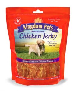 kingdom pets filler free chicken breast jerky, premium treats for dogs, 48-ounce bag