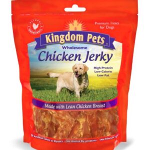 Kingdom Pets Filler Free Chicken Breast Jerky, Premium Treats for Dogs, 48-Ounce Bag