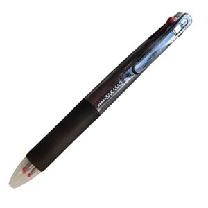 zebra sarasa 3 p-j3j2-bk 3-color gel ballpoint pen, black