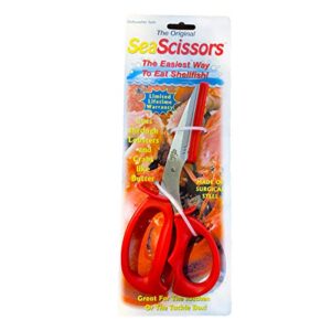 Sea Scissors for Crab Lobster and Shellfish, Surgical Stainless Steel Blades