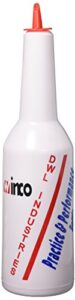 winco pfbt-11w flair bottle, white with lavender tint