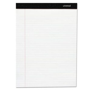 universal unv30630 8.5 in. x 11 in. 50 sheets black headband premium ruled writing pads - white (6/pack)