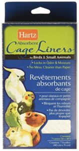hartz absorbent cage liners for birds & small animals