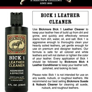 Bickmore Boot Care Kit - Bick 1 Bick 4 & Gard-More - Leather Lotion Cleaner Conditioner & Protector - for Cleaning Softening and Protecting Boots Shoes Handbags Purses Jackets and More