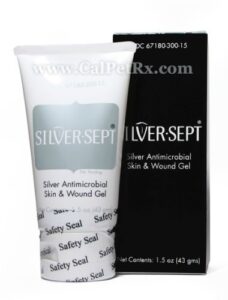 silver-sept 1.5oz antimicrobial skin & wound gel
