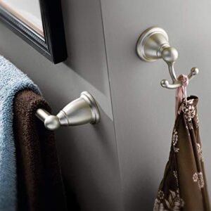 Moen YB2203BN Brantford Double Robe Hook, Brushed Nickel