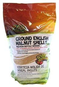 zilla dry ground english walnut shell, desert sand blend, 5-qt