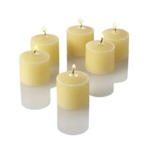 richland® votive candles ivory vanilla scented 10 hour burn set of 72