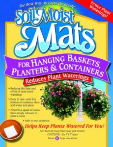 soil moist mats for hanging baskets planters and containers 6pc pack