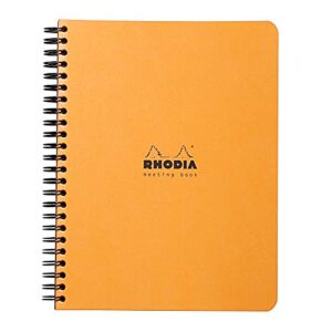 rhodia orange meeting notebook 16 x 21 cm,