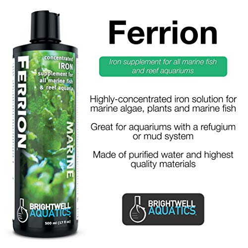 Brightwell Aquatics Ferrion - Concentrated Iron Supplement for Marine Fish and Reef Aquariums 250-ml