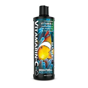 brightwell aquatics vitamarin c - concentrated vitamin c supplement for marine aquariums