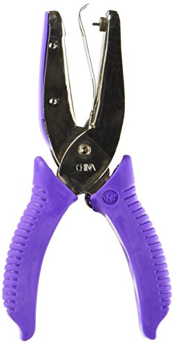 McGill 53200 1/16-Inch Round Hand Punch with 2-Inch Reach, Purple, 0.75 H x 6.5 L x 3.25 W