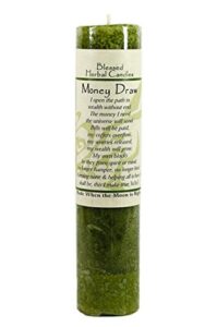 blessed herbal candle - money draw