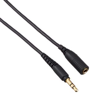 shure eac3bk 3-feet extension cable for se110, se210, se310, se420, se530/530pth and e500pth earphones, black