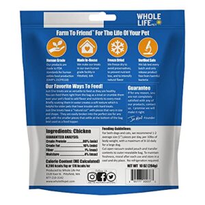 Whole Life Pet Just One Chicken Dog and Cat Value Packs - Human Grade, Freeze Dried, One Ingredient - Protein Rich, Grain Free, Made in The USA