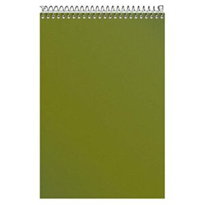 tops docket steno book, 6" x 9", graph rule (4 x 4), white paper, bronze poly cover, 100 sheets (63825)