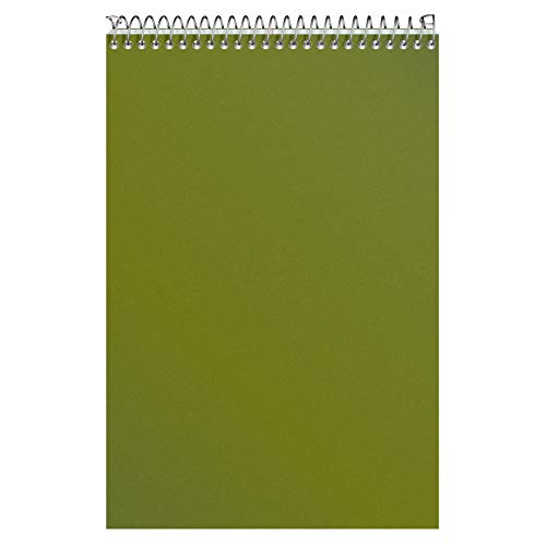 Tops Docket Steno Book, 6" x 9", Graph Rule (4 x 4), White Paper, Bronze Poly Cover, 100 Sheets (63825)