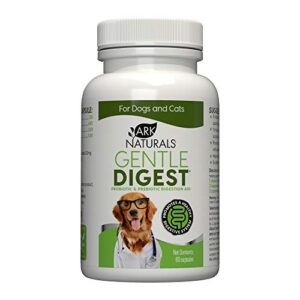 Ark Naturals Gentle Digest Capsules, Vet Recommended Dog and Cat Prebiotics and Probiotics, Digestive and Immune System Support, 60 Count