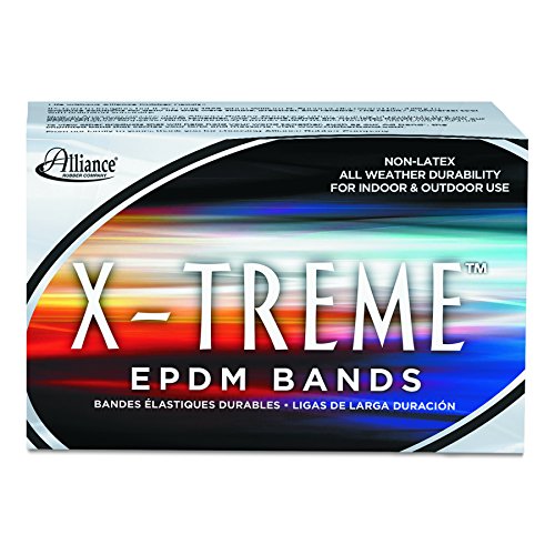 Alliance Rubber 02005 EPDM Non-Latex Rubber X-treme File Bands, 200 Units (7" x 1/8", Lime Green), 175 packs