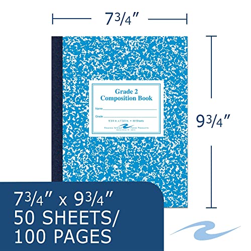 Roaring Spring Grade 2 Ruled Flex Cover Marble Comp Book 9 3/4'' x 7 3/4'', Sold per Book (77921)