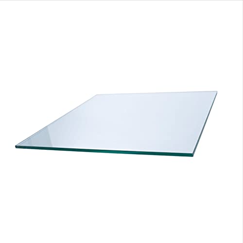 42" Square Glass Table Top 1/2" Thick 1" Beveled Edge