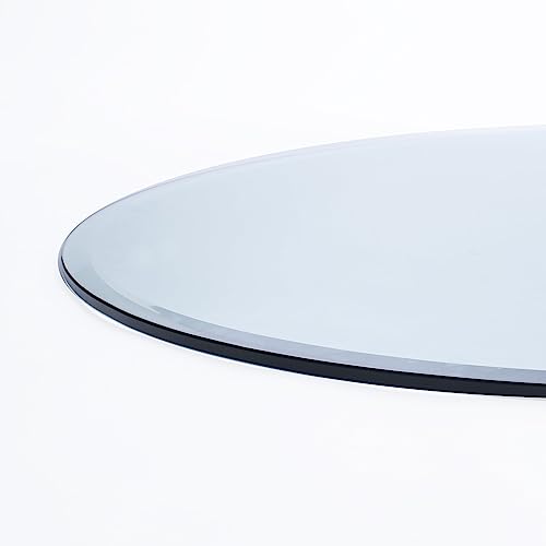 32" Round Glass Table Top 1/2" Thick 1" Beveled Edge