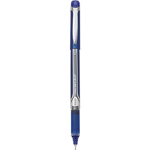 PILOT Precise Grip Liquid Ink Rolling Ball Stick Pens, Bold Point, Blue Ink, 12-Pack (28902)