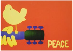 nouvelles images peace guitar greeting cards - 15 cards/16 envelopes