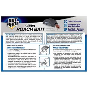 Hot Shot Liquid Roach Bait, Roach Killer, 1 Pack, 6-Count