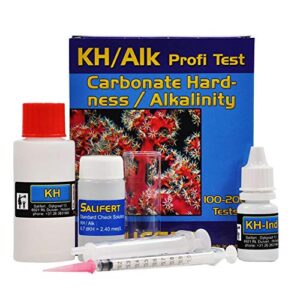 salifert carbonate hardness & alkalinity (kh/alk) test kit, 100-200 tests
