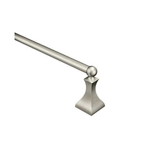 Moen DN8324BN Retreat Collection 24-Inch Bathroom Single-Towel Bar, Brushed Nickel