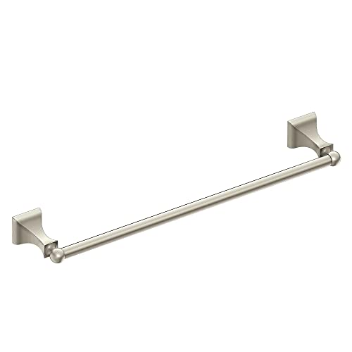 Moen DN8324BN Retreat Collection 24-Inch Bathroom Single-Towel Bar, Brushed Nickel