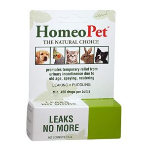 homeopet leaks no more, urinary incontinence relief for pets, 15 milliliters