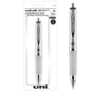uni-ball 40108 207 premier retractable gel rollerball pen, medium point, black ink, 1 count