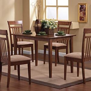 Coaster Home Furnishings CO-150430 5 Pc Dining Set, Chestnut