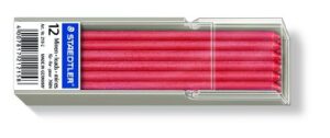 staedtler lumocolor non permanent refill lead - red (pack of 12)