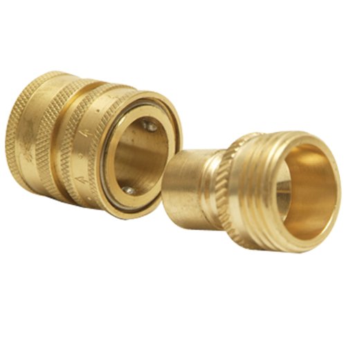 Python 49F Brass Snap Connector for Aquarium, 1.02 x 1.02 x 1.03