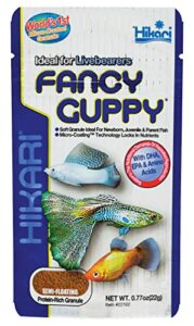 hikari tropical fancy guppy fish food, 0.77 oz (22g)
