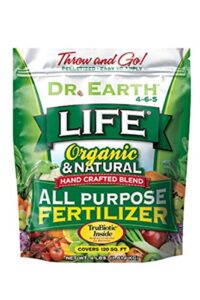 dr. earth 736p life organic all purpose fertilizer in poly bag, 4-pound
