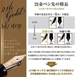 Sailor Fountain Pen Professional Gear Gold 112036420 Middle Point