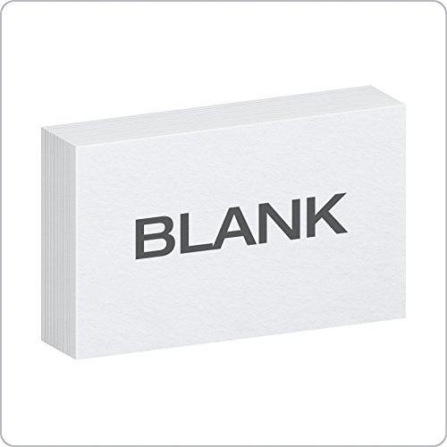 Oxford Blank Index Cards, 3" x 5", White, 100 Per Pack (40150-SP)