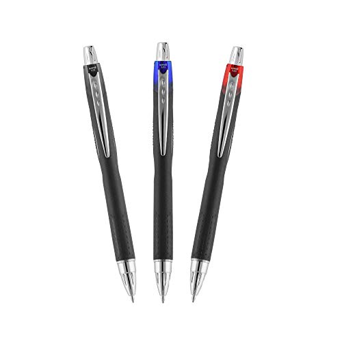 uni-ball Jetstream RT Retractable Ballpoint Pens Medium Point, 1.0mm, Red, 12 Pack
