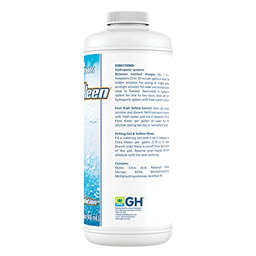 General Hydroponics FloraKleen Salt Clearing Solution, 1-Quart