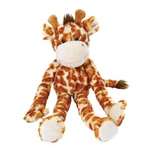 multipet swingin 19-inch large plush dog toy with extra long arms and legs with squeakers