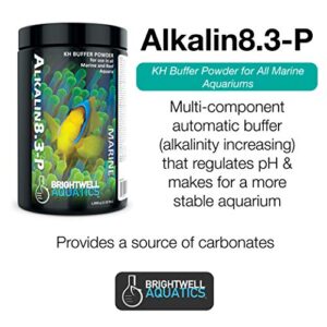 Brightwell Aquatics Alkalin8.3-P - Alkaline KH Buffer Powder for All Marine and Reef Aquariums